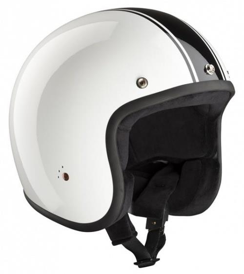 Bandit Jet ECE Open Face Motorcycle Helmet - Classic White